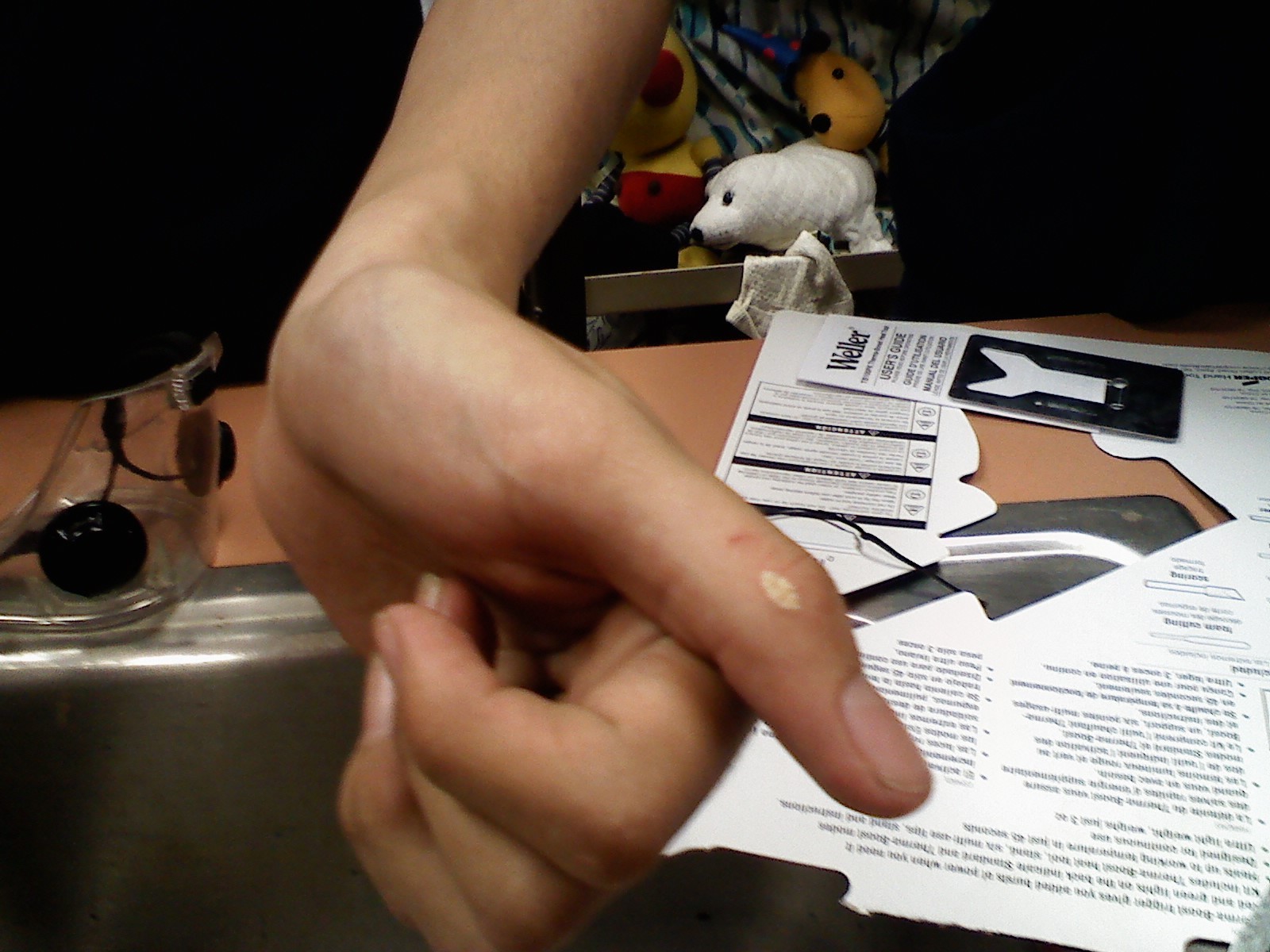 Coleson's Blistered Thumb...OUCH!